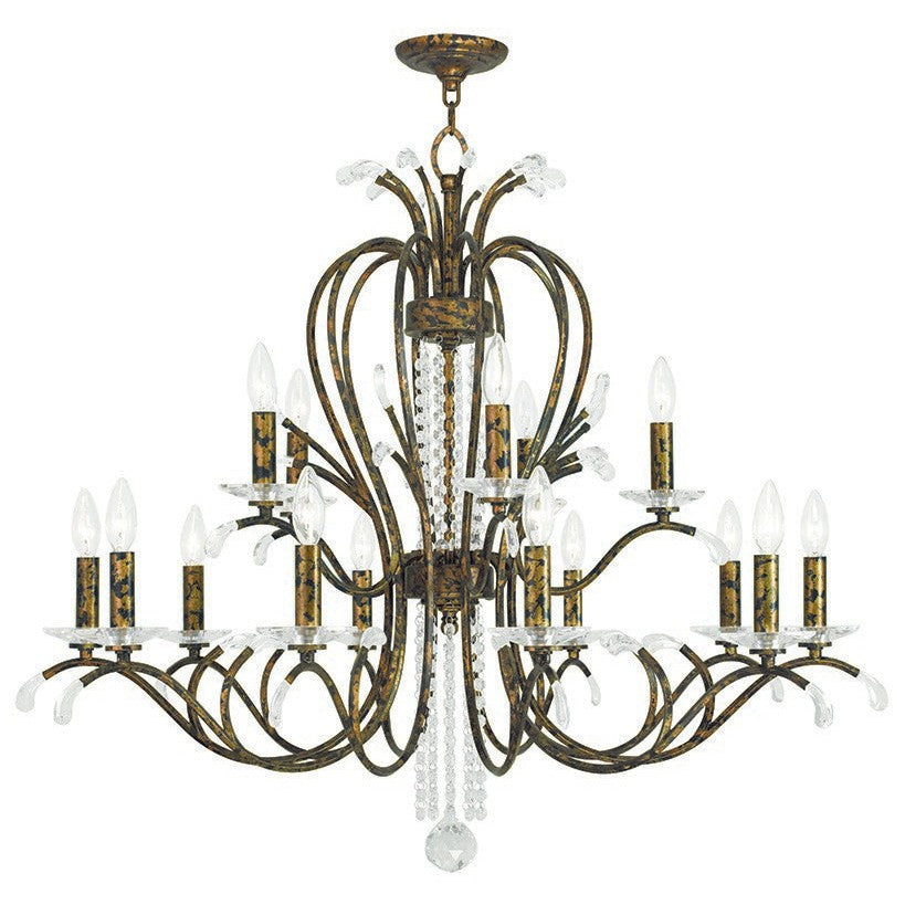 Livex Serafina 51009-71 Chandelier Light - Hand Applied Venetian Golden Bronze