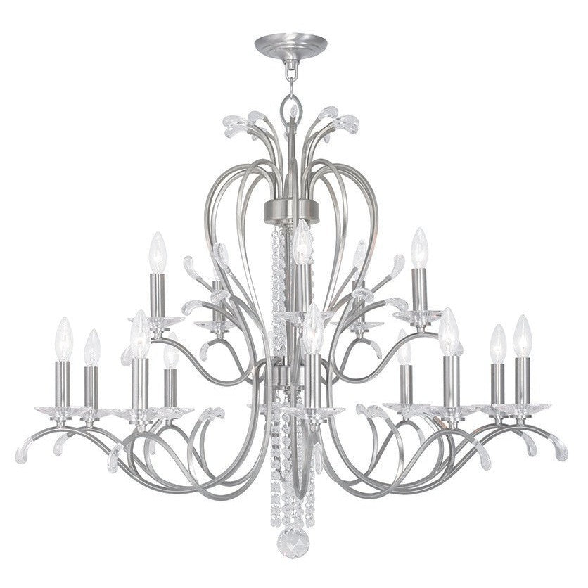 Livex Serafina 51009-91 Chandelier Light - Brushed Nickel