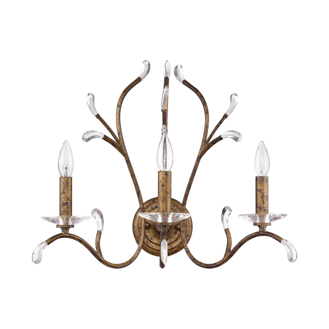 Livex Serafina 51013-71 Wall Sconce Light - Hand Applied Venetian Golden Bronze