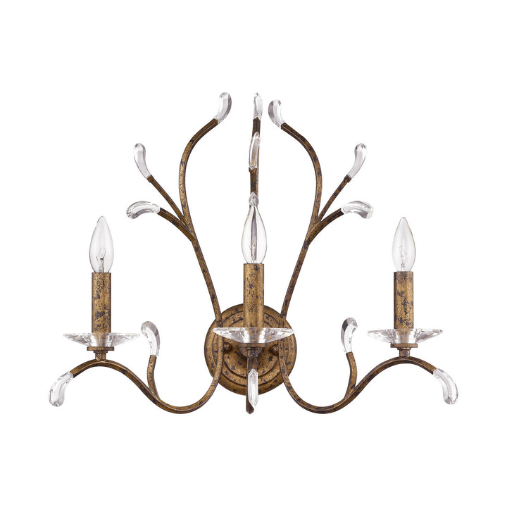 Livex Serafina 51013-71 Wall Sconce Light - Hand Applied Venetian Golden Bronze