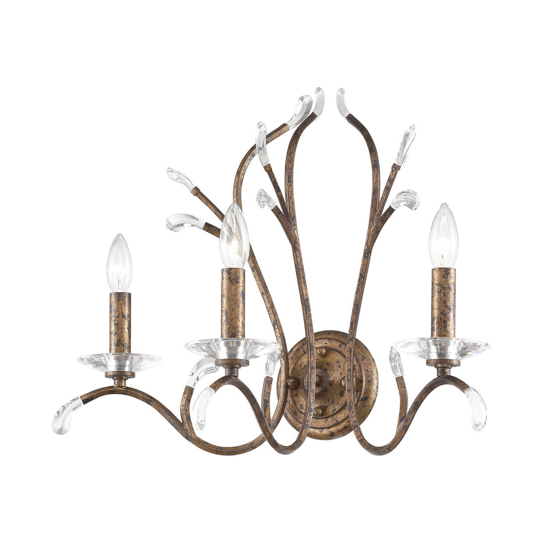 Livex Serafina 51013-71 Wall Sconce Light - Hand Applied Venetian Golden Bronze