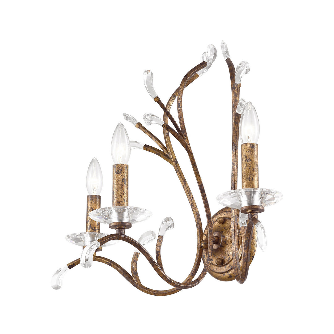 Livex Serafina 51013-71 Wall Sconce Light - Hand Applied Venetian Golden Bronze