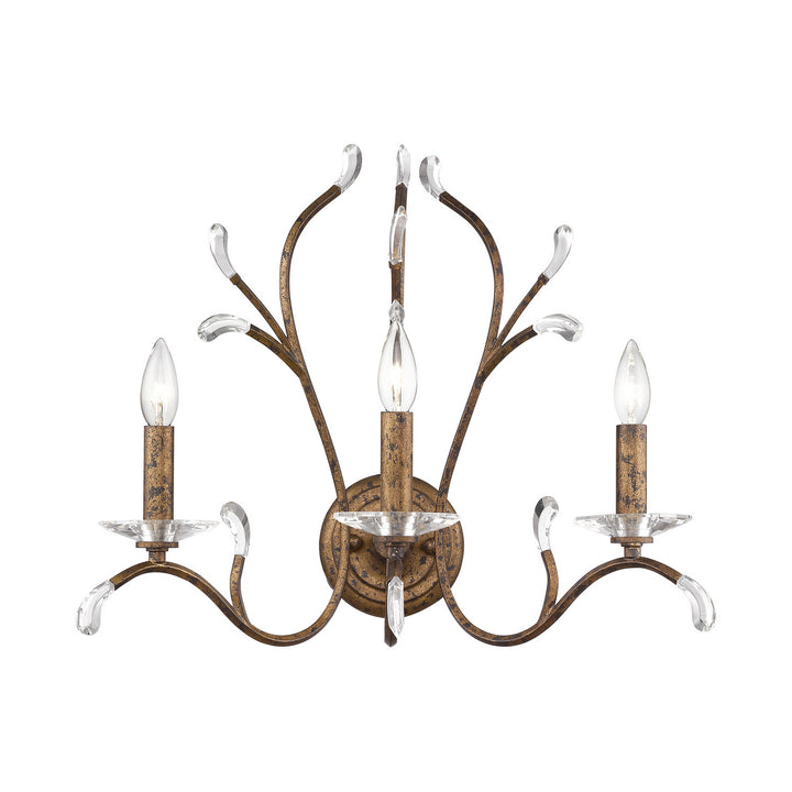 Livex Serafina 51013-71 Wall Sconce Light - Hand Applied Venetian Golden Bronze