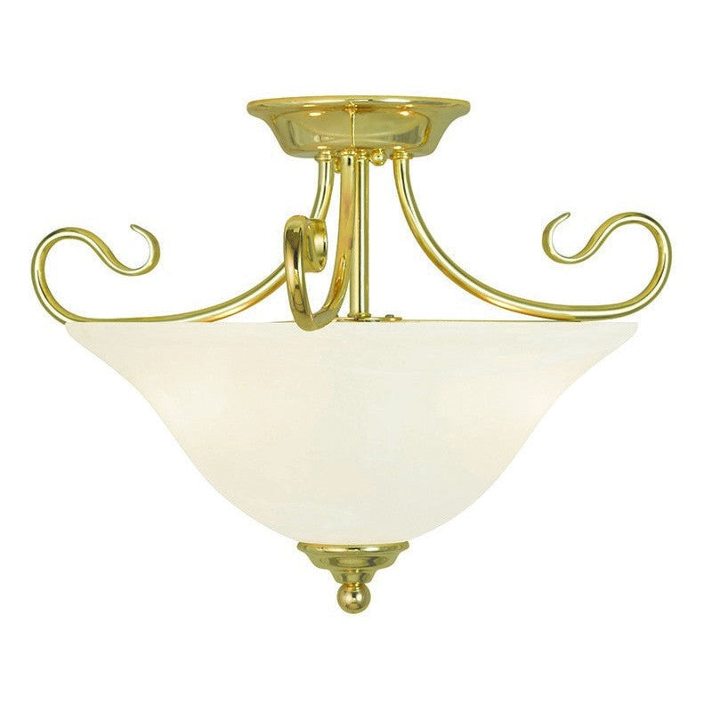 Livex Coronado 6121-02 Ceiling Light - Polished Brass