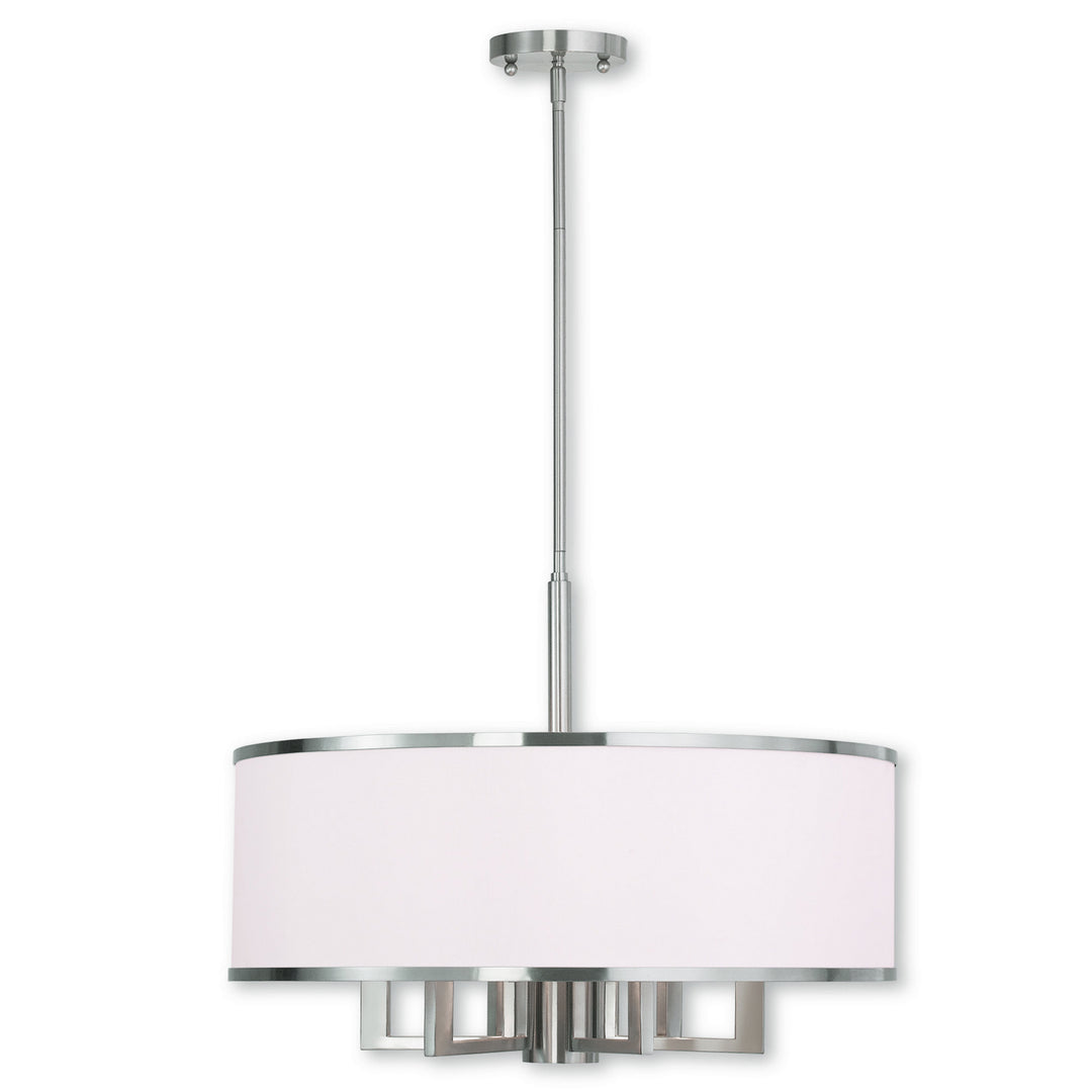 Livex Park Ridge 62616-91 Chandelier Light - Brushed Nickel