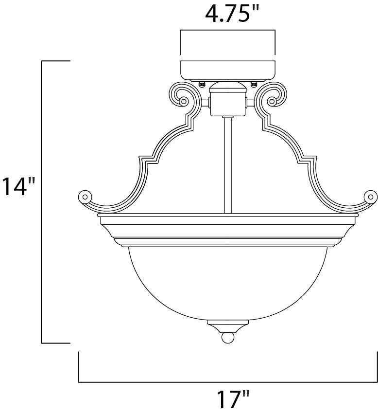 Maxim Essentials - 584x 5844MROI Ceiling Light - Oil Rubbed Bronze