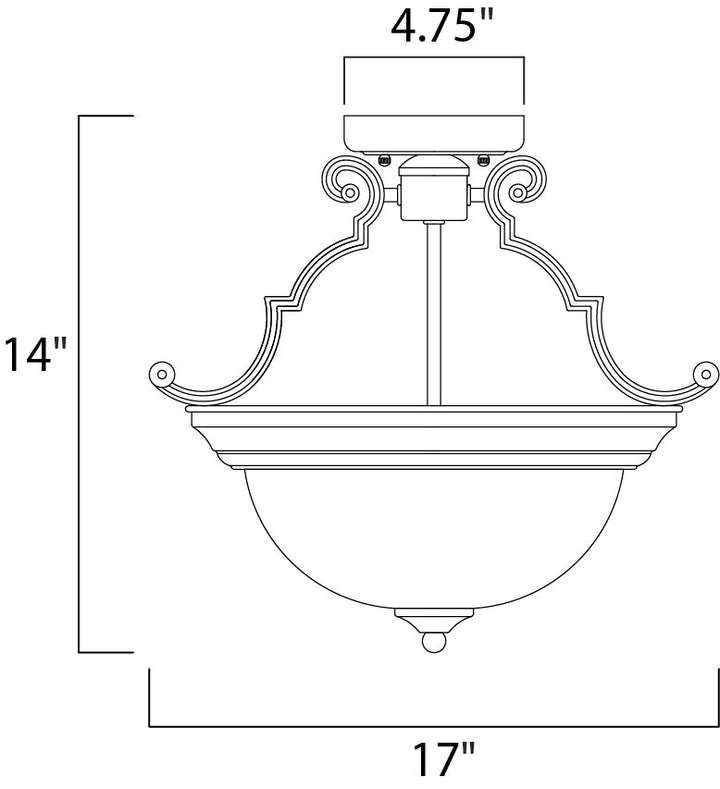 Maxim Essentials - 584x 5844MROI Ceiling Light - Oil Rubbed Bronze