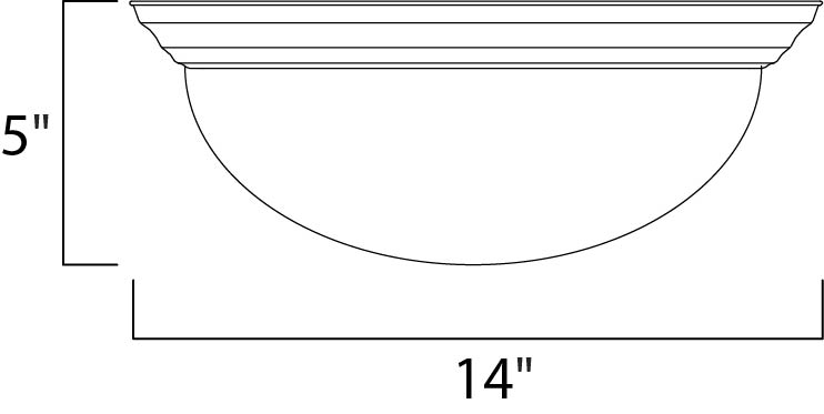 Maxim Essentials - 585x 5851MRSN Ceiling Light - Satin Nickel