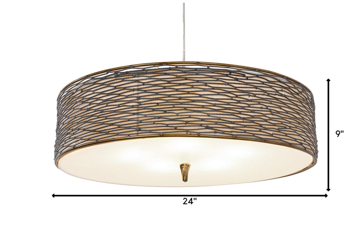 Varaluz Flow 247P05HO Pendant Light - Hammered Ore