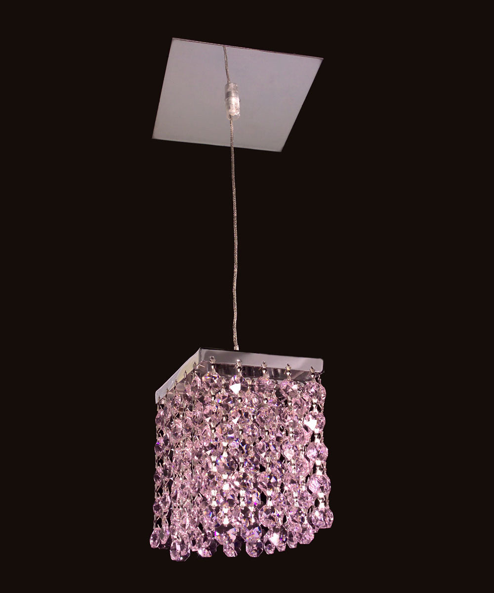 Classic Bedazzle 16101 PNK-CP Pendant Light - Chrome