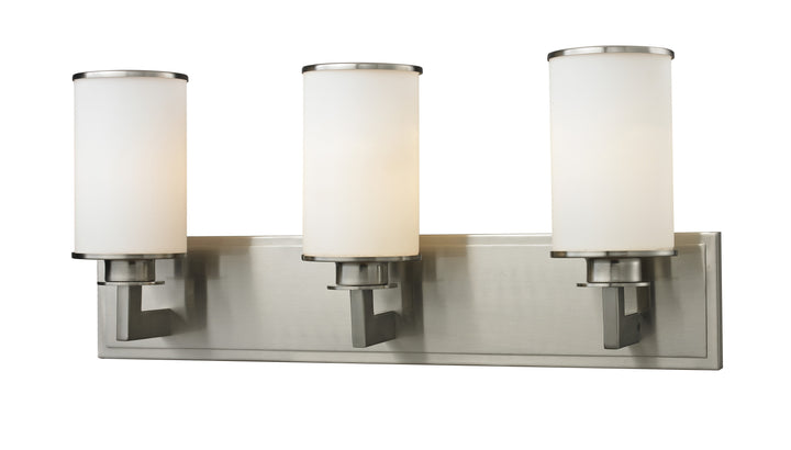 Z-Lite Savannah 412-3V Bath Vanity Light 23 in. wide - Brushed Nickel