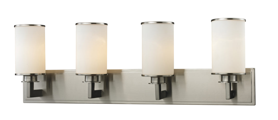 Z-Lite Savannah 412-4V Bath Vanity Light 32 in. wide - Brushed Nickel