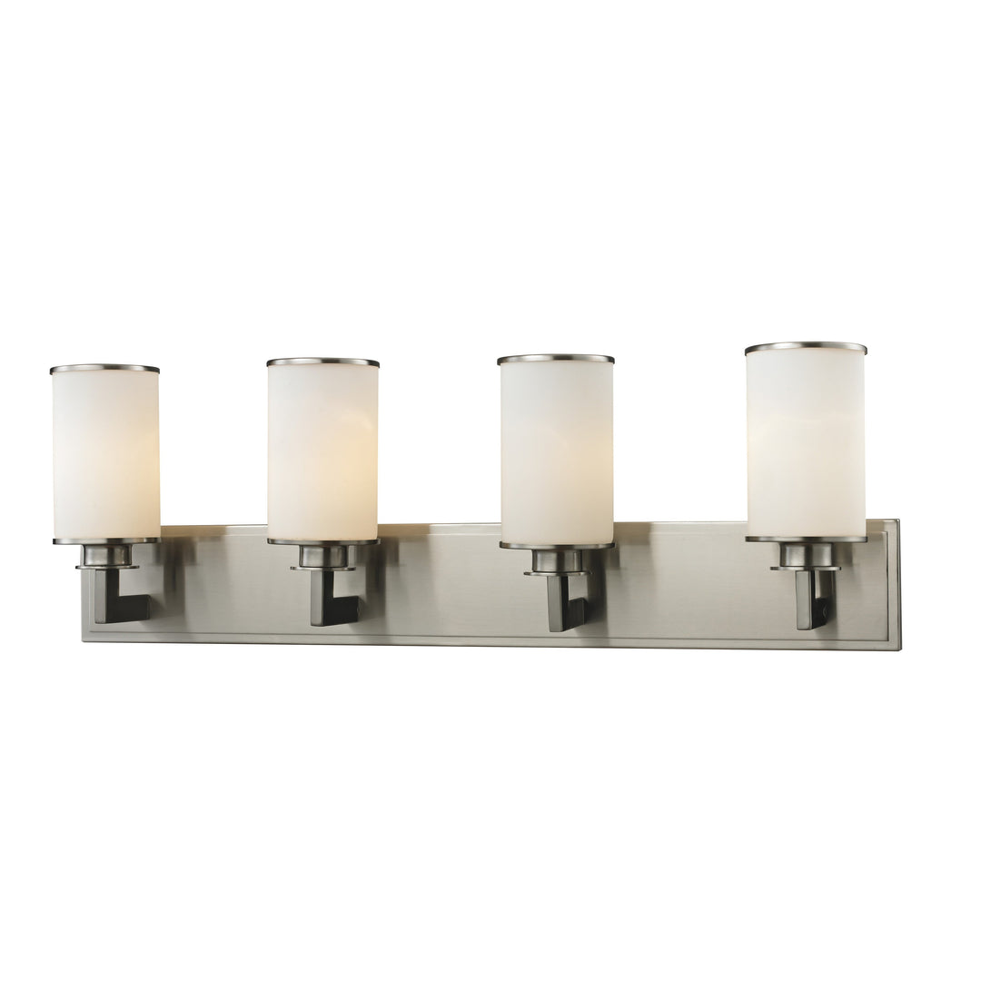 Z-Lite Savannah 412-4V Bath Vanity Light 32 in. wide - Brushed Nickel