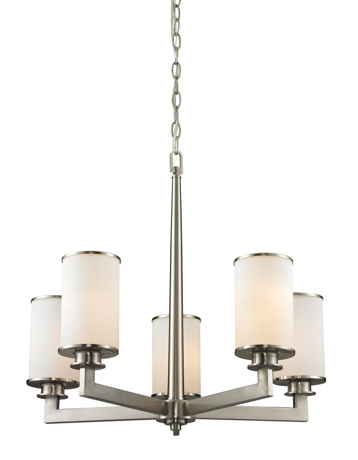 Z-Lite Savannah 412-5 Chandelier Light - Brushed Nickel