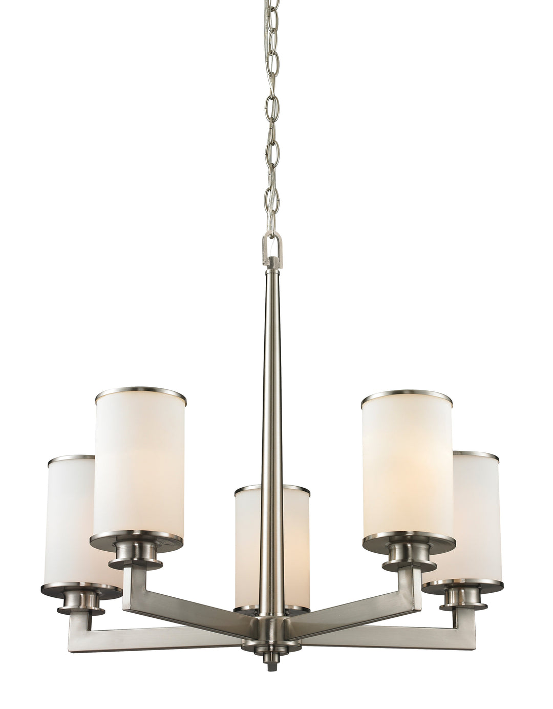 Z-Lite Savannah 412-5 Chandelier Light - Brushed Nickel