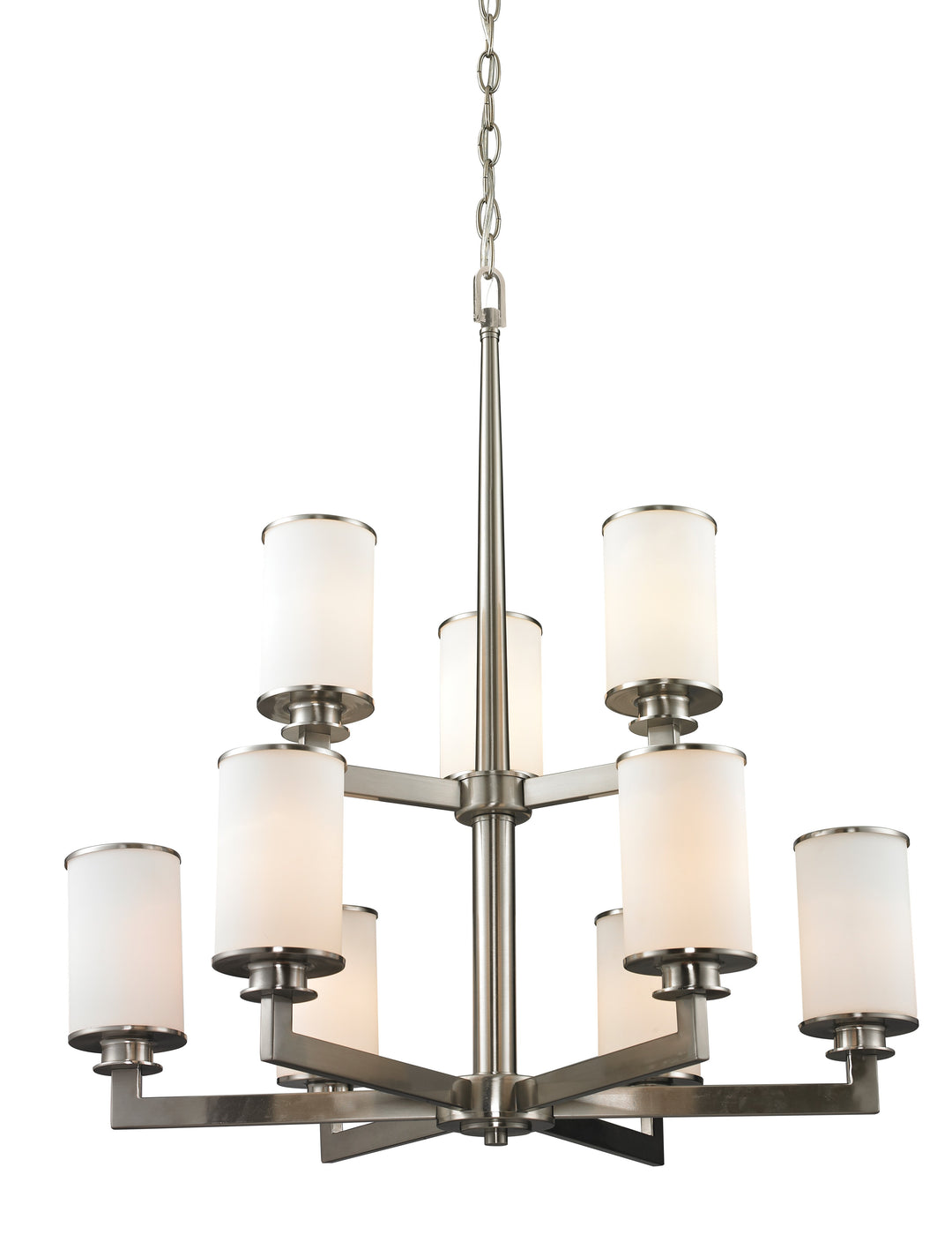 Z-Lite Savannah 412-9 Chandelier Light - Brushed Nickel