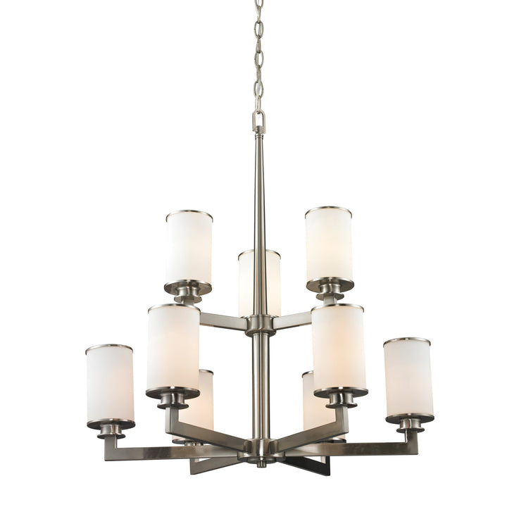 Z-Lite Savannah 412-9 Chandelier Light - Brushed Nickel