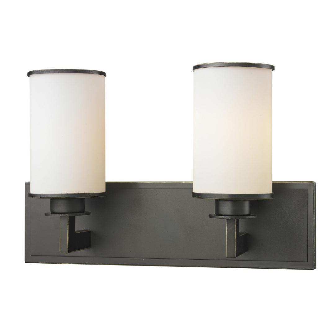 Z-Lite Savannah 413-2V Bath Vanity Light 17 in. wide - Olde Bronze