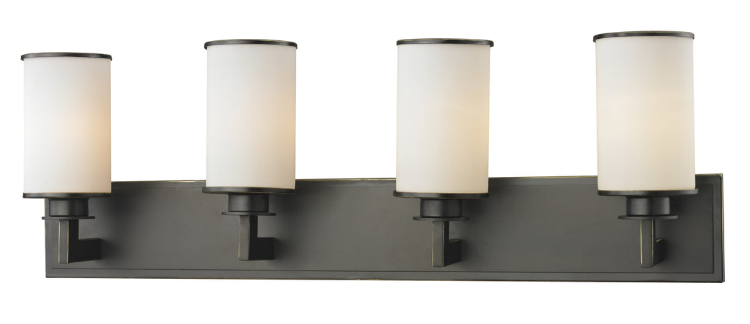 Z-Lite Savannah 413-4V Bath Vanity Light 32 in. wide - Olde Bronze