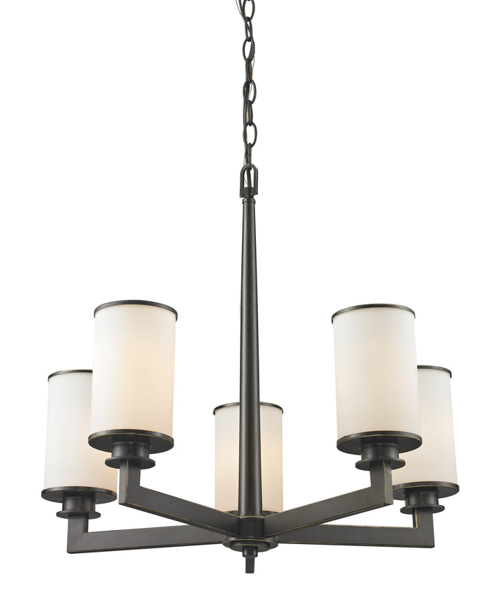 Z-Lite Savannah 413-5 Chandelier Light - Olde Bronze