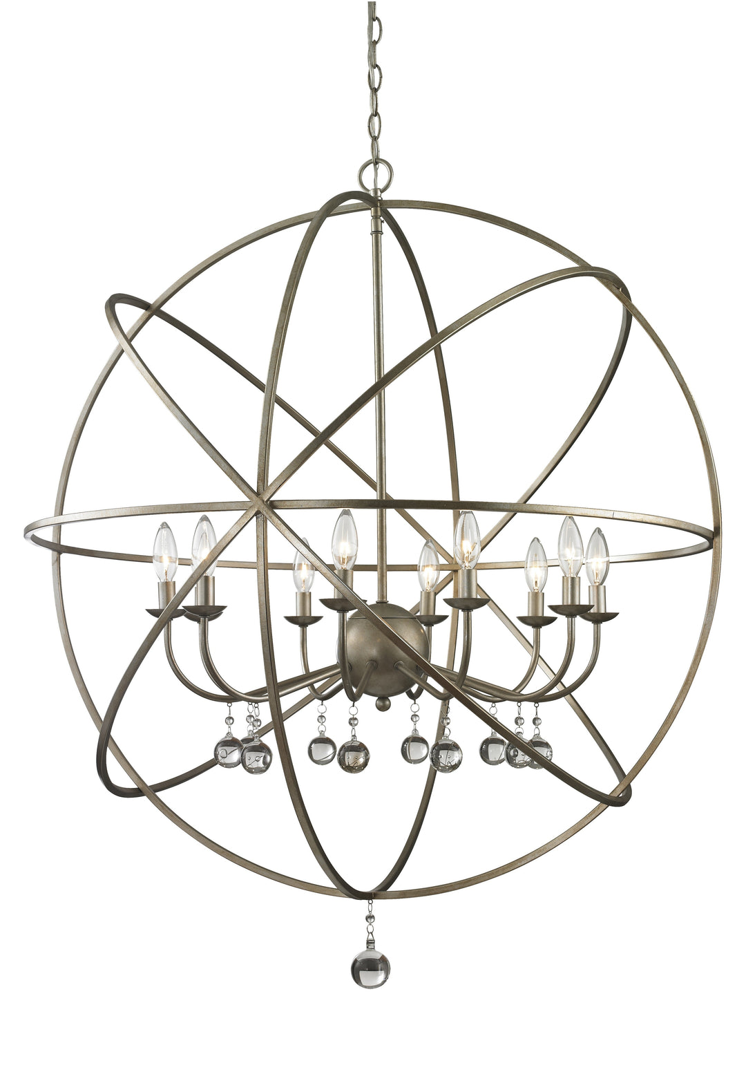 Z-Lite Acadia 415-36 Chandelier Light - Antique Silver