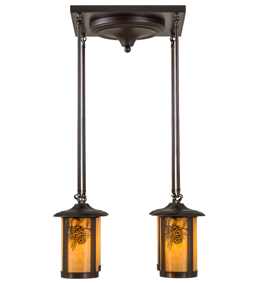 Meyda Tiffany Fulton 59330 Pendant Light - Craftsman Brown