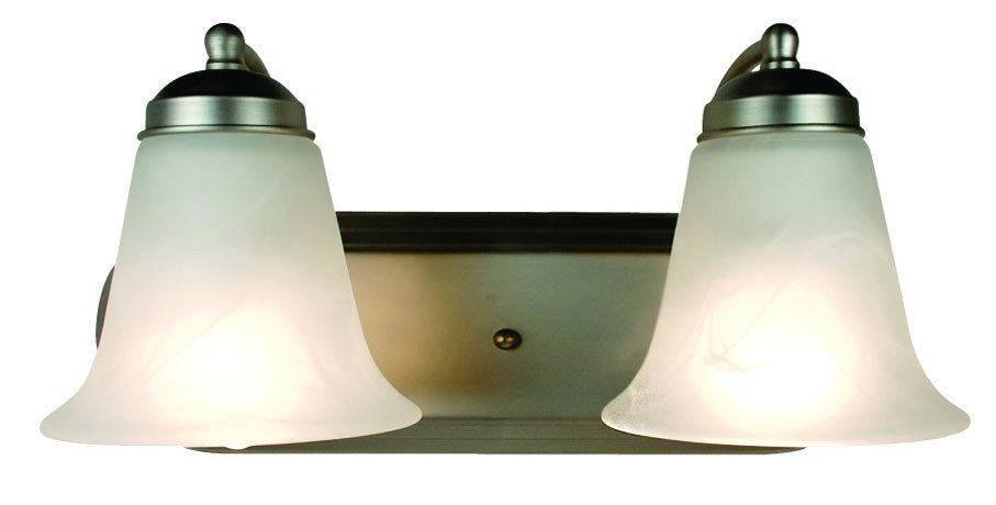 Trans Globe Imports Rusty 3502 BN Bath Vanity Light 14 in. wide - Brushed Nickel