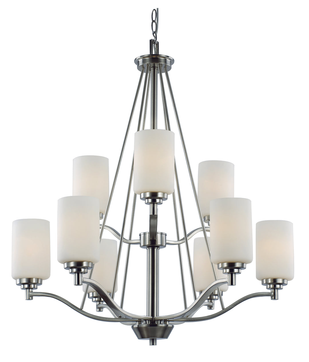 Trans Globe Imports Mod Pod 70529 BN Chandelier Light - Brushed Nickel
