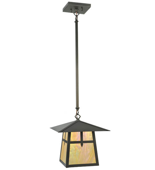 Meyda Tiffany Lighting 60266 Stillwater One Light Pendant Outdoor Bronze / Dark