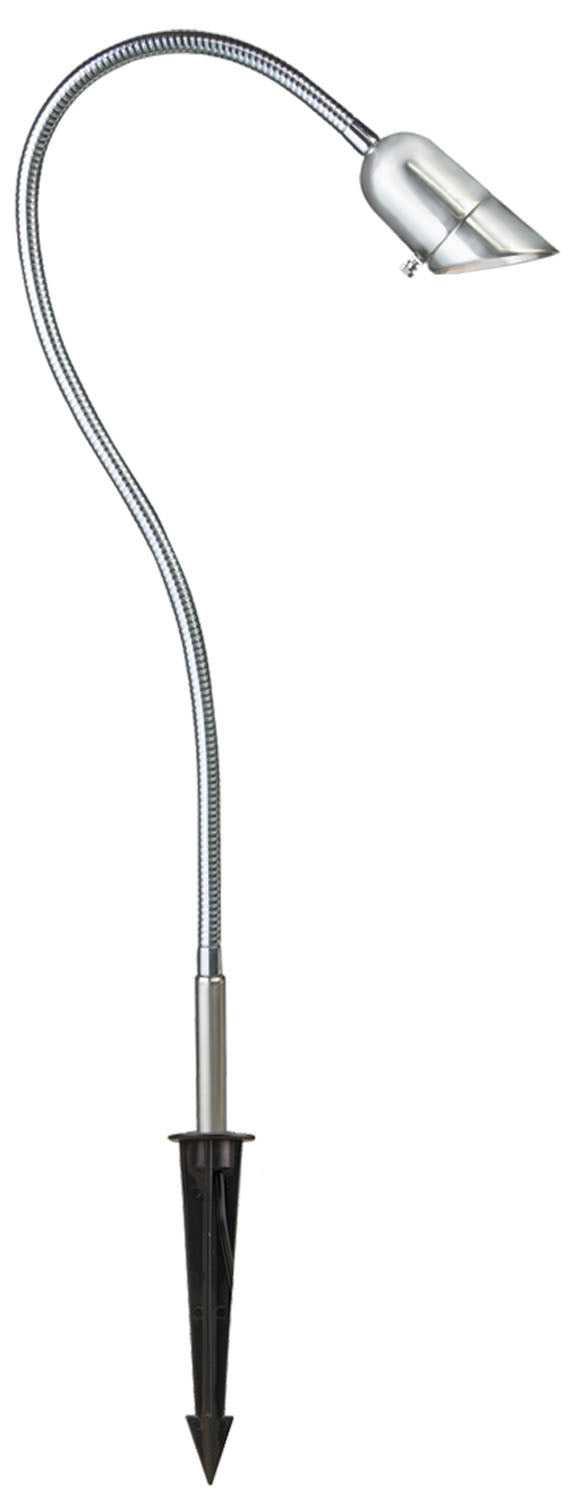 Corona Lighting CL-807-F-SI-24 Flex. Garden Lights Bullet Landscape Light Pewter, Nickel, Silver