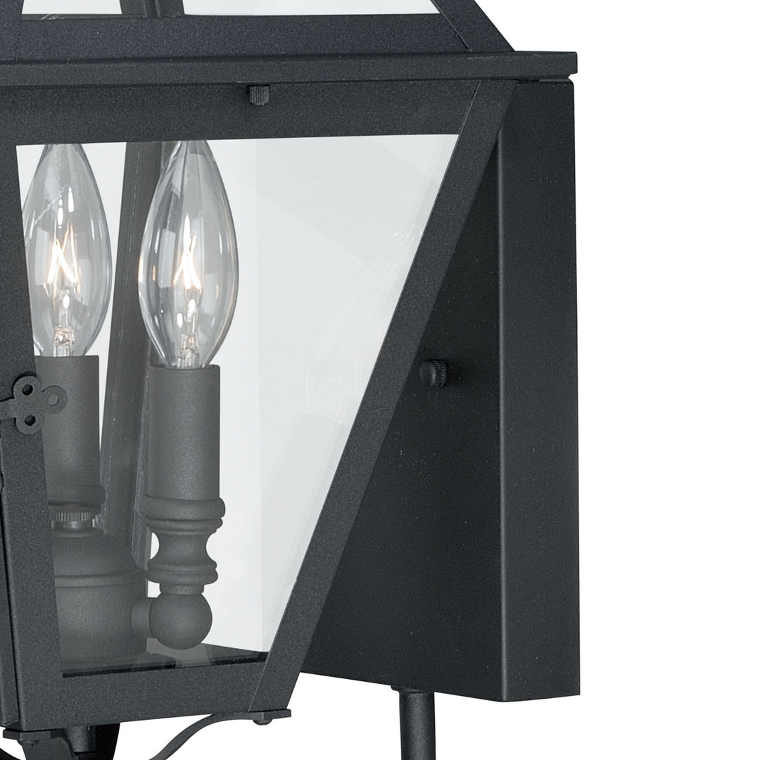 Vaxcel Lighting T0079 Nottingham Three Light Outdoor Wall Mount Outdoor Black