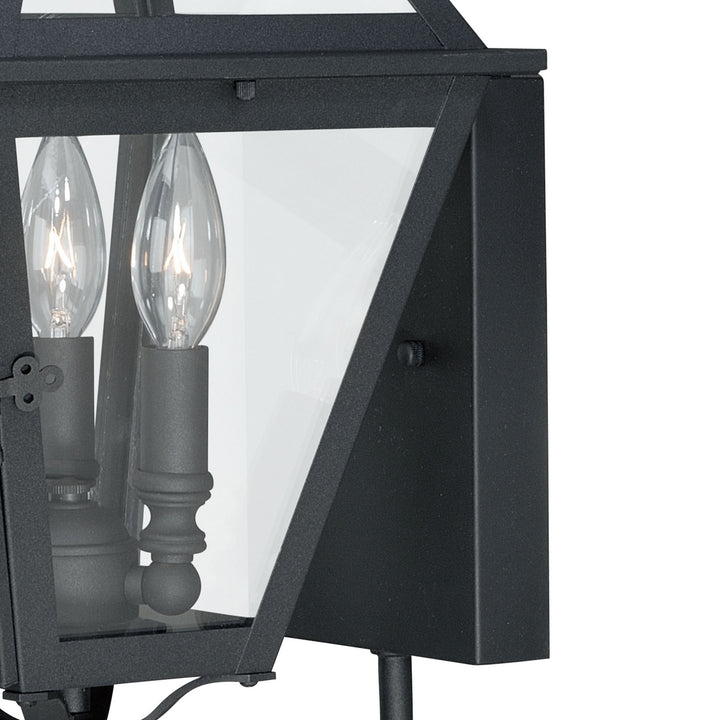 Vaxcel Lighting T0079 Nottingham Three Light Outdoor Wall Mount Outdoor Black