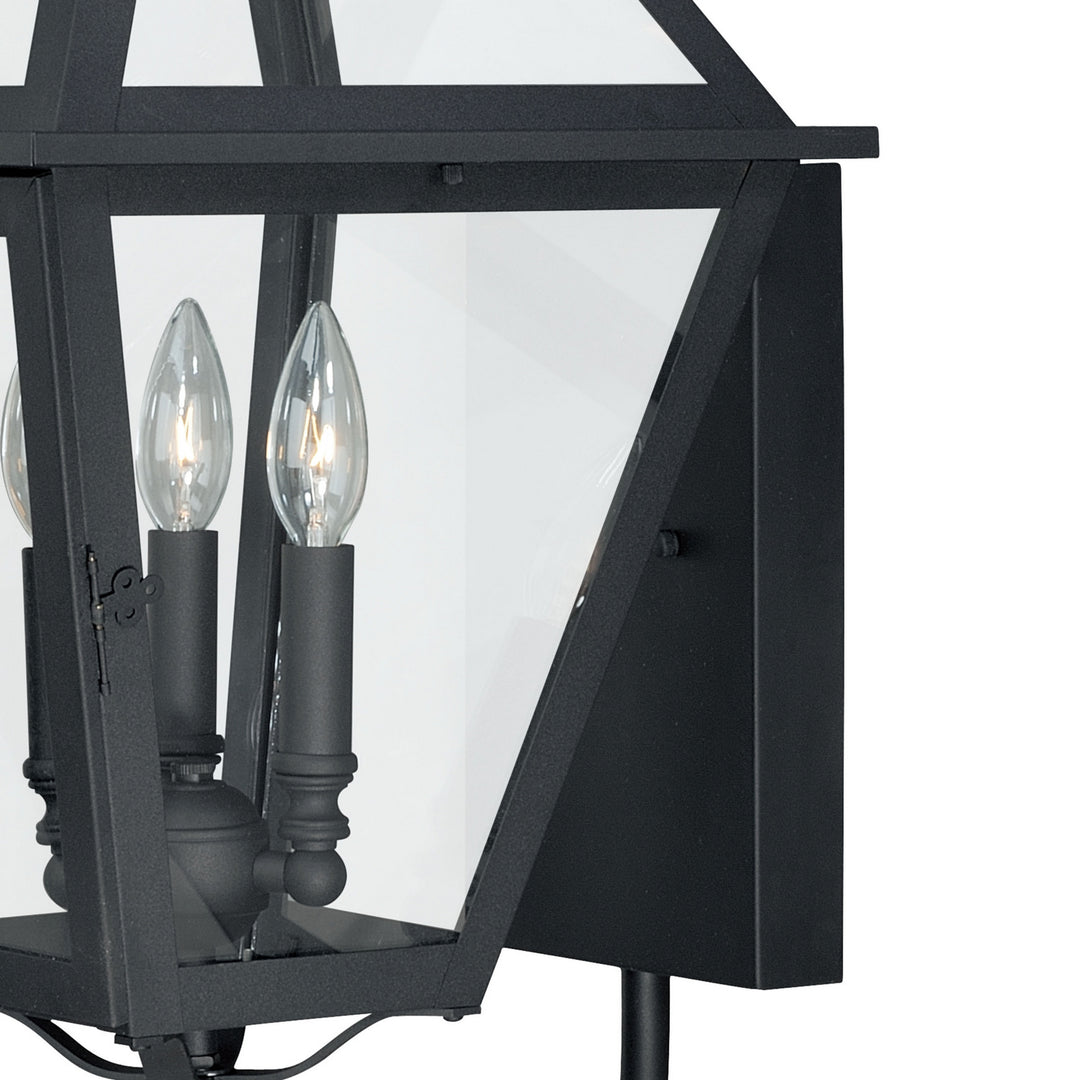 Vaxcel Lighting T0080 Nottingham Three Light Outdoor Wall Mount Outdoor Black