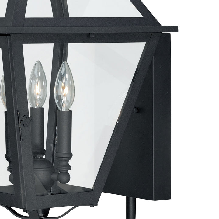 Vaxcel Lighting T0080 Nottingham Three Light Outdoor Wall Mount Outdoor Black
