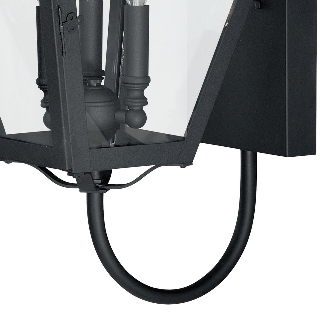 Vaxcel Lighting T0080 Nottingham Three Light Outdoor Wall Mount Outdoor Black