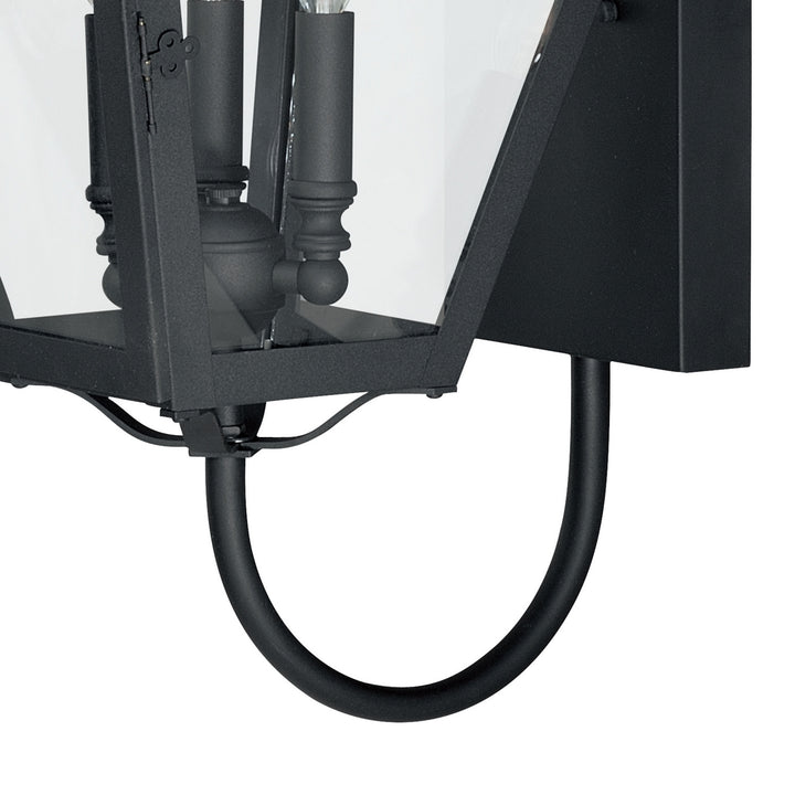 Vaxcel Lighting T0080 Nottingham Three Light Outdoor Wall Mount Outdoor Black