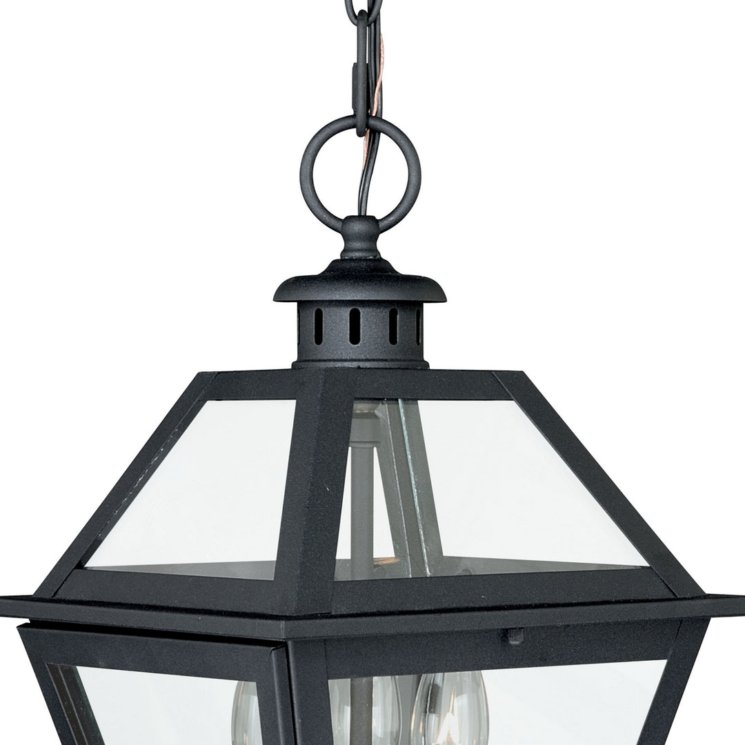 Vaxcel Lighting T0081 Nottingham Three Light Outdoor Pendant Outdoor Black
