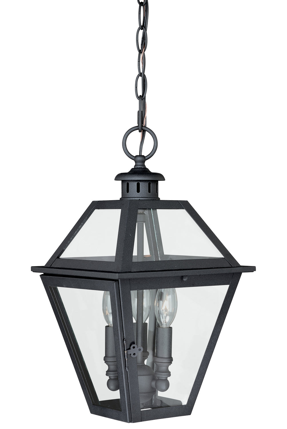 Vaxcel Lighting T0081 Nottingham Three Light Outdoor Pendant Outdoor Black