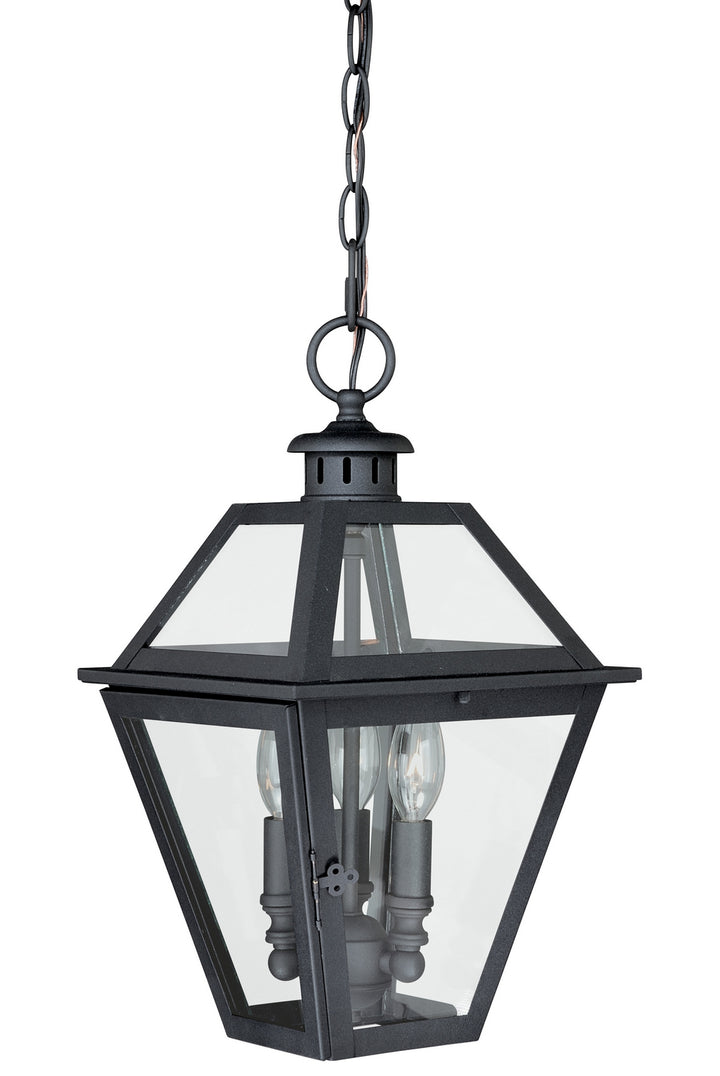 Vaxcel Lighting T0081 Nottingham Three Light Outdoor Pendant Outdoor Black