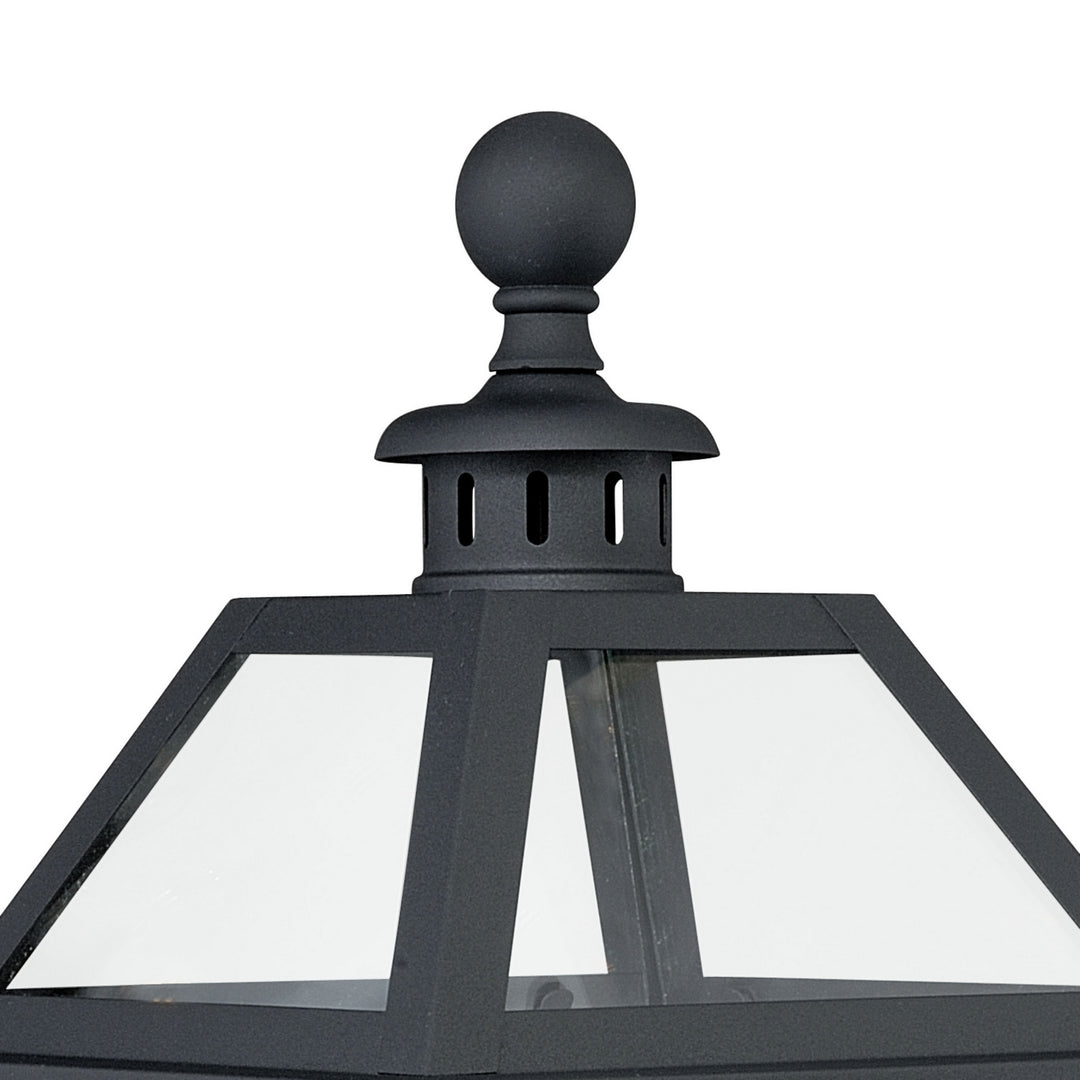 Vaxcel Lighting T0082 Nottingham Three Light Outdoor Post Mount Outdoor Black