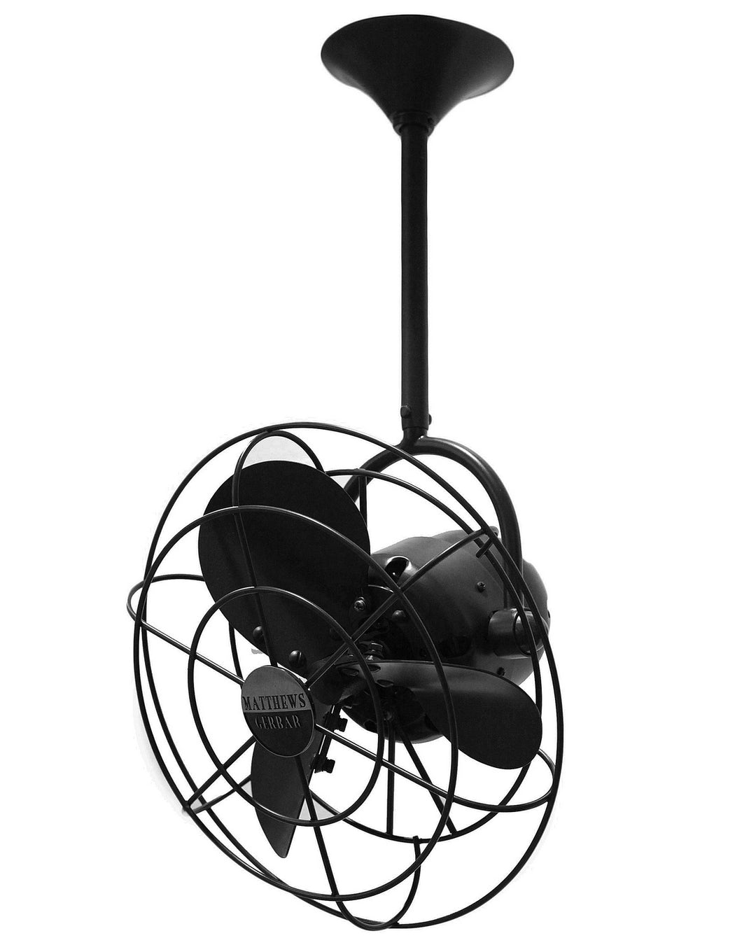 Matthews Fan Company Bianca Direcional BD-BK-MTL Ceiling Fan 13 - Matte Black, Black/