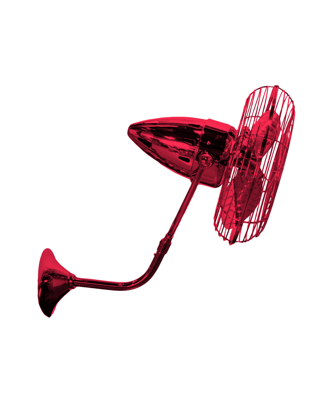 Matthews Fan Company Bruna Parede BP-RED-MTL Ceiling Fan - Rubi, Rubi/