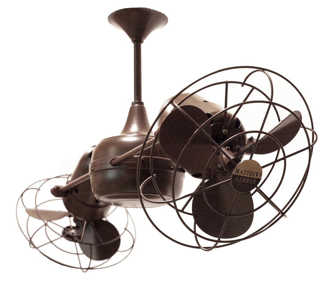 Matthews Fan Company Duplo-Dinamico DD-BZZT-MTL Ceiling Fan 13 - Bronzette, Bronzette/