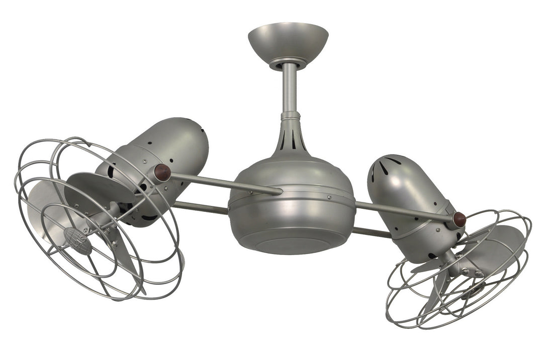 Matthews Fan Company Dagny DG-BN-MTL Ceiling Fan - Brushed Nickel, Brushed Nickel/