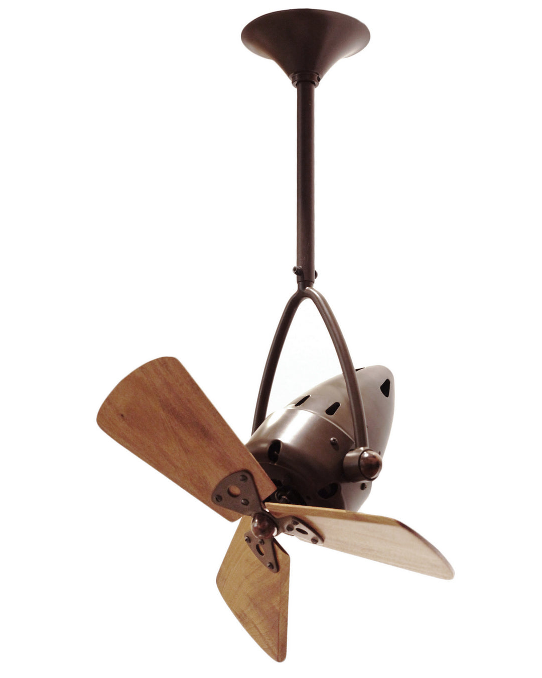 Matthews Fan Company Jarold Direcional JD-BZZT-WD Ceiling Fan 16 - Bronzette, Mahogany/