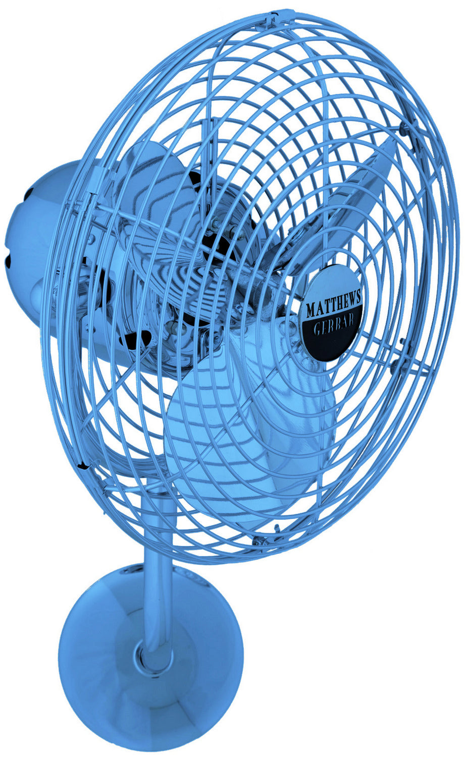 Matthews Fan Company Michelle Parede MP-LTBLUE-MTL Ceiling Fan - Agua Marinha, Agua Marinha/