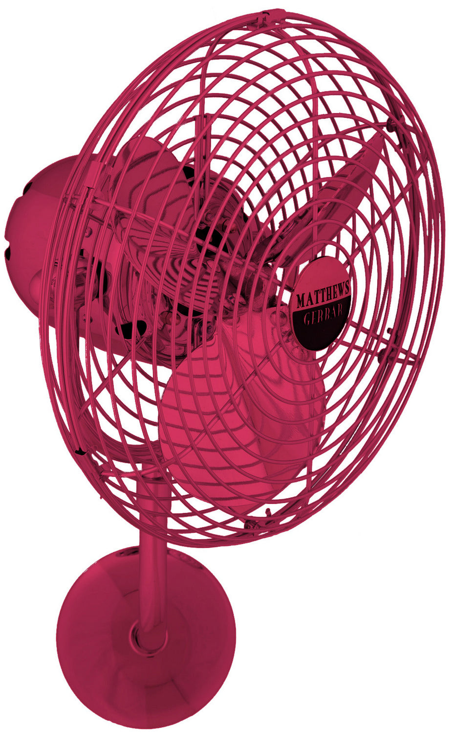 Matthews Fan Company Michelle Parede MP-RED-MTL Ceiling Fan - Rubi, Rubi/