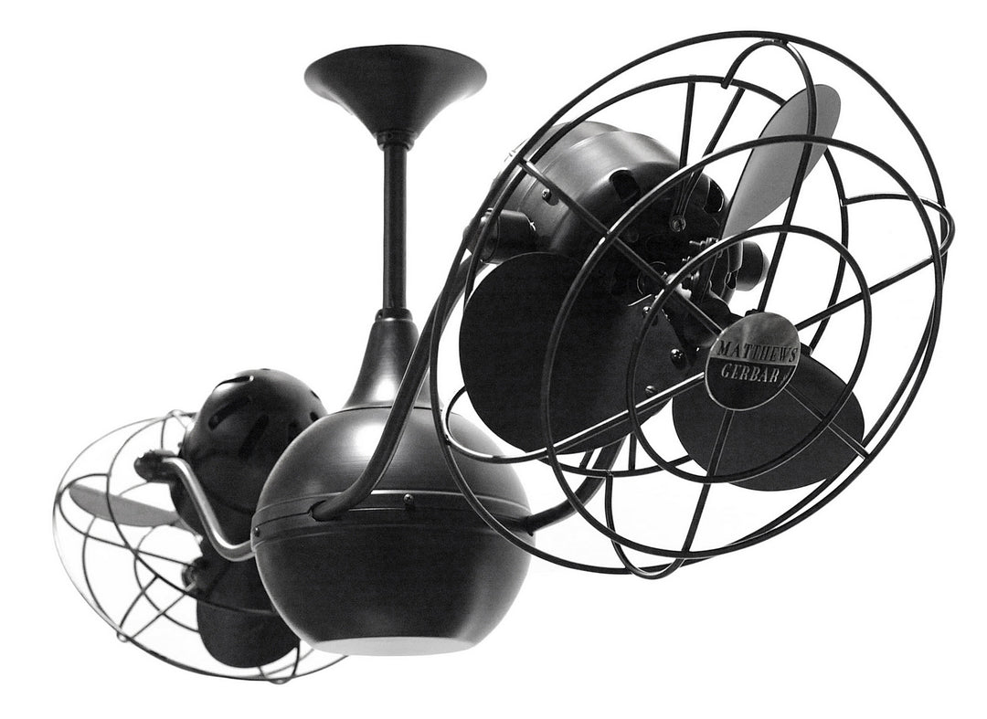 Matthews Fan Company Vent-Bettina VB-BK-MTL Ceiling Fan 13 - Matte Black, Black/