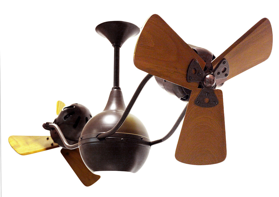 Matthews Fan Company Vent-Bettina VB-BZZT-WD Ceiling Fan 16 - Bronzette, Mahogany/