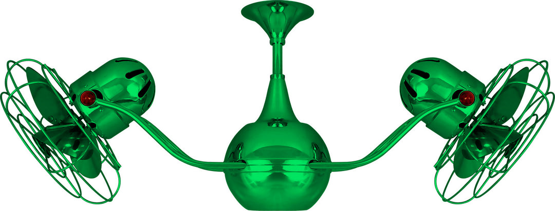 Matthews Fan Company Vent-Bettina VB-GREEN-MTL Ceiling Fan 42 - Green, Esmerelda/